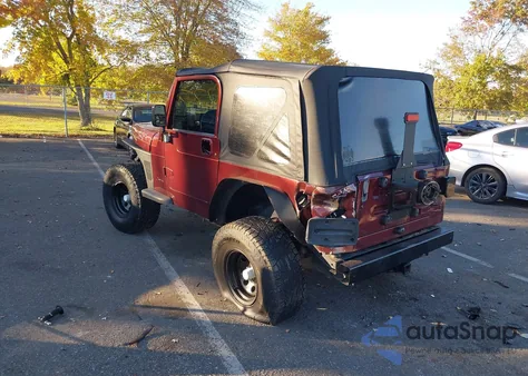 2001 Jeep Wrangler Sahara z USA, uszkodzony, nr VIN 1J4FA59S71P376013